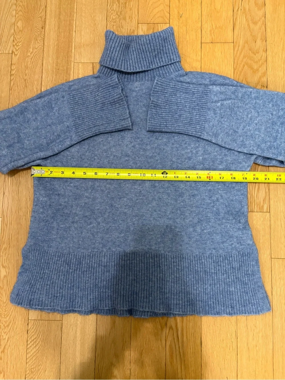 J.Crew Supersoft Yarn Turtleneck Sweater Periwinkle Blue Size S Quiet Luxury